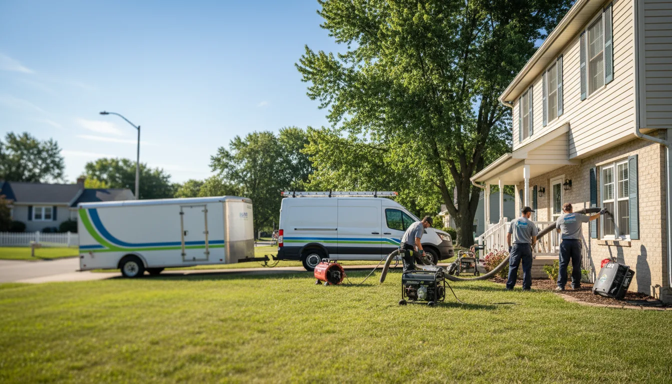 Flooded Basement Restoration And Cleanup With Repair in East Springfield, OH near me